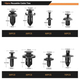 Maxbell 620x Car Push Retainer Clips Versatile Lightweight Auto Fasteners Assortment