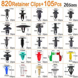 Maxbell Car Push Retainer Clips Auto Accessories Practical Auto Fasteners Assortment