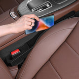 Maxbell 2Pcs Generic Car Seat Gap Filler Organizers Automotive Driver Passenger Side