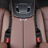 Maxbell 2Pcs Generic Car Seat Gap Filler Organizers Automotive Driver Passenger Side