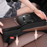 Maxbell 2Pcs Generic Car Seat Gap Filler Organizers Automotive Driver Passenger Side