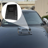 Maxbell Car Bonnet Scoop Hood Cover Engine Hood Decoration Cover Carbon Fiber Black