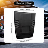 Maxbell Car Bonnet Scoop Hood Cover Engine Hood Decoration Cover Carbon Fiber Black