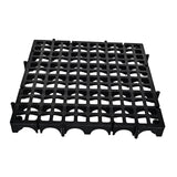 Maxbell Modular Interlocking Floor Tile Splicing 40x40x4 cm Square Holes Floor Grill Black