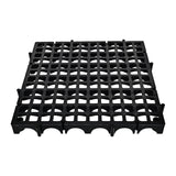 Maxbell Modular Interlocking Floor Tile Splicing 40x40x4 cm Square Holes Floor Grill Black