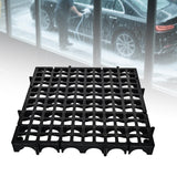 Maxbell Modular Interlocking Floor Tile Splicing 40x40x4 cm Square Holes Floor Grill Black