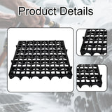 Maxbell Modular Interlocking Floor Tile Splicing 40x40x4 cm Square Holes Floor Grill Black