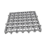 Maxbell Modular Interlocking Floor Tile Splicing 40x40x4 cm Square Holes Floor Grill Gray