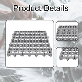 Maxbell Modular Interlocking Floor Tile Splicing 40x40x4 cm Square Holes Floor Grill Gray