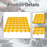 Maxbell Modular Interlocking Floor Tile Splicing 40x40x4 cm Square Holes Floor Grill Yellow