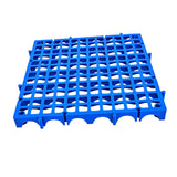 Maxbell Modular Interlocking Floor Tile Splicing 40x40x4 cm Square Holes Floor Grill Blue