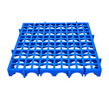Maxbell Modular Interlocking Floor Tile Splicing 40x40x4 cm Square Holes Floor Grill Blue