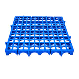 Maxbell Modular Interlocking Floor Tile Splicing 40x40x4 cm Square Holes Floor Grill Blue