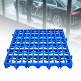 Maxbell Modular Interlocking Floor Tile Splicing 40x40x4 cm Square Holes Floor Grill Blue