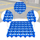 Maxbell Modular Interlocking Floor Tile Splicing 40x40x4 cm Square Holes Floor Grill Blue