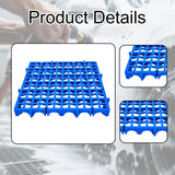 Maxbell Modular Interlocking Floor Tile Splicing 40x40x4 cm Square Holes Floor Grill Blue