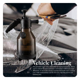 Maxbell 2L Car Wash Hand Foaming Sprayer Easy to Use Portable Foaming Sprayer Kettle Black