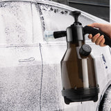 Maxbell 2L Car Wash Hand Foaming Sprayer Easy to Use Portable Foaming Sprayer Kettle Black