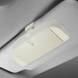Maxbell Car Sun Visor Sunglasses Holder Sturdy Portable Vehicle Visor Accessories Beige