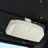 Maxbell Car Sun Visor Sunglasses Holder Sturdy Portable Vehicle Visor Accessories Beige