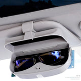Maxbell Car Sun Visor Sunglasses Holder Sturdy Portable Vehicle Visor Accessories Gray