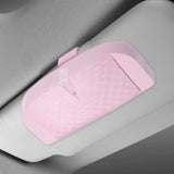 Maxbell Car Sun Visor Sunglasses Holder Sturdy Portable Vehicle Visor Accessories Pink