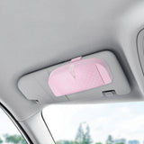 Maxbell Car Sun Visor Sunglasses Holder Sturdy Portable Vehicle Visor Accessories Pink