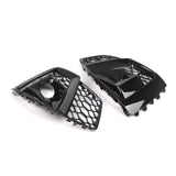 Maxbell Front Bumper Fog Light Covers for LH Rh Side Lamp Grills for Audi