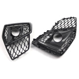 Maxbell Front Bumper Fog Light Covers for LH Rh Side Lamp Grills for Audi