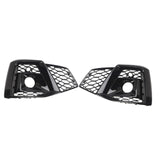 Maxbell Front Bumper Fog Light Covers for LH Rh Side Lamp Grills for Audi