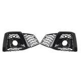 Maxbell Front Bumper Fog Light Covers for LH Rh Side Lamp Grills for Audi