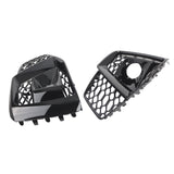 Maxbell Front Bumper Fog Light Covers for LH Rh Side Lamp Grills for Audi