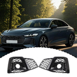 Maxbell Front Bumper Fog Light Covers for LH Rh Side Lamp Grills for Audi