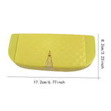 Maxbell Glasses Box for Car Sun Visor Decor Organizer for Vehicle Auto Interior Yellow
