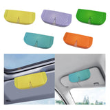 Maxbell Glasses Box for Car Sun Visor Decor Organizer for Vehicle Auto Interior Yellow