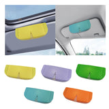 Maxbell Glasses Box for Car Sun Visor Decor Organizer for Vehicle Auto Interior Yellow