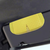Maxbell Glasses Box for Car Sun Visor Decor Organizer for Vehicle Auto Interior Yellow
