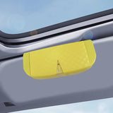 Maxbell Glasses Box for Car Sun Visor Decor Organizer for Vehicle Auto Interior Yellow