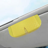 Maxbell Glasses Box for Car Sun Visor Decor Organizer for Vehicle Auto Interior Yellow