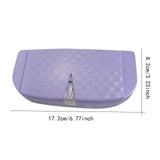 Maxbell Glasses Box for Car Sun Visor Decor Organizer for Vehicle Auto Interior Purple