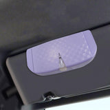 Maxbell Glasses Box for Car Sun Visor Decor Organizer for Vehicle Auto Interior Purple