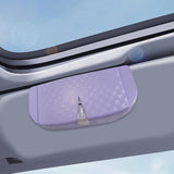 Maxbell Glasses Box for Car Sun Visor Decor Organizer for Vehicle Auto Interior Purple