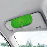 Maxbell Glasses Box for Car Sun Visor Decor Organizer for Vehicle Auto Interior Green