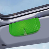 Maxbell Glasses Box for Car Sun Visor Decor Organizer for Vehicle Auto Interior Green