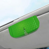 Maxbell Glasses Box for Car Sun Visor Decor Organizer for Vehicle Auto Interior Green