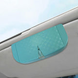 Maxbell Glasses Box for Car Sun Visor Decor Organizer for Vehicle Auto Interior Blue
