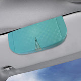 Maxbell Glasses Box for Car Sun Visor Decor Organizer for Vehicle Auto Interior Blue
