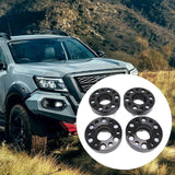 Maxbell 4x 35mm Hubcentric Wheel Spacers Black Accessories for Nissan NP300 D40