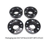 Maxbell 4x 35mm Hubcentric Wheel Spacers Black Accessories for Nissan NP300 D40