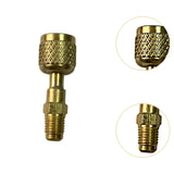 Maxbell Brass Adapter 1/4" Sae-lh Female to 1/4" Male Fitting for A2L R454B/R32